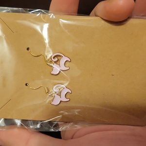 Pink Cat Earrings